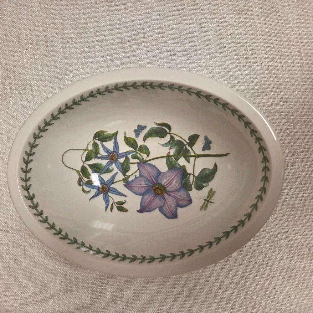 Portmeirion Botanic Garden Clematis Oval Bowl
